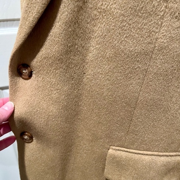 Stafford Options Blazer Jacket Beige Camel Hair Wool blend Men's 48R 2 Button - Picture 6 of 13